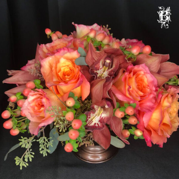 Pink and Peach Flower Arrangements
