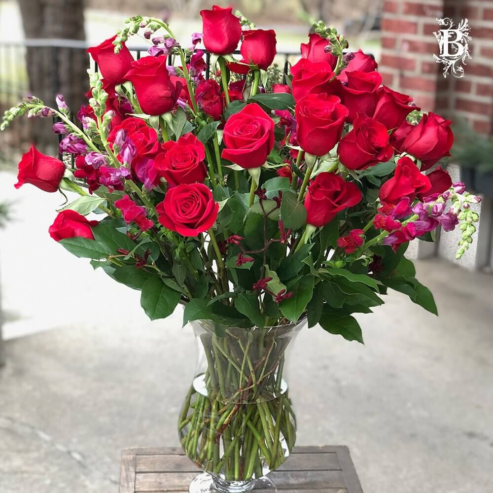 3 Dozen Red Roses - Valentine's Day Flowers