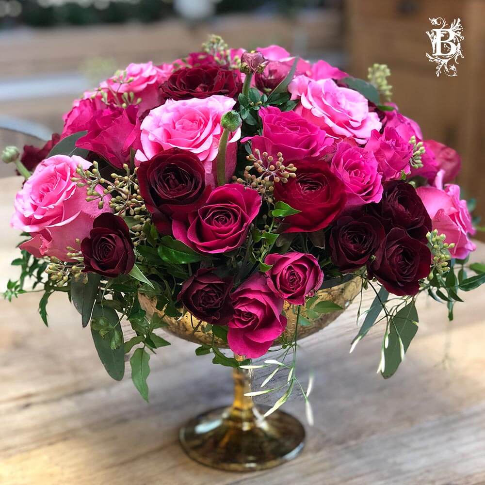 Valentine's Day Bejeweled Rose  Valentine flower arrangements, Rose flower  arrangements, Modern flower arrangements