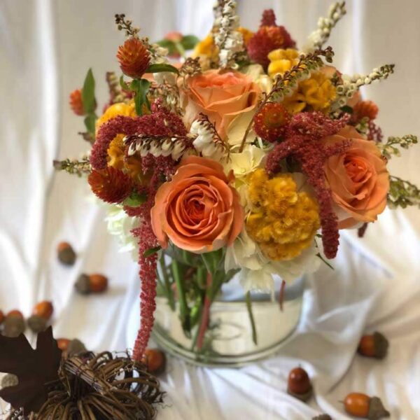 Fall Low and Lush Floral Centerpiece