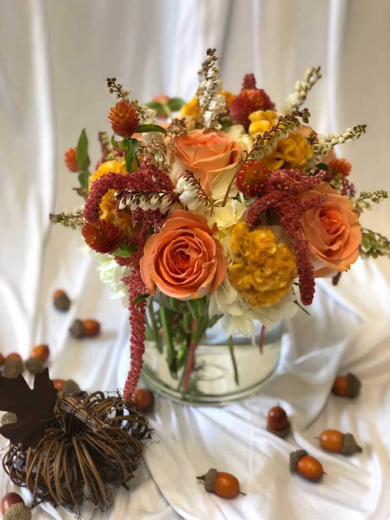 Fall Low and Lush Floral Centerpiece