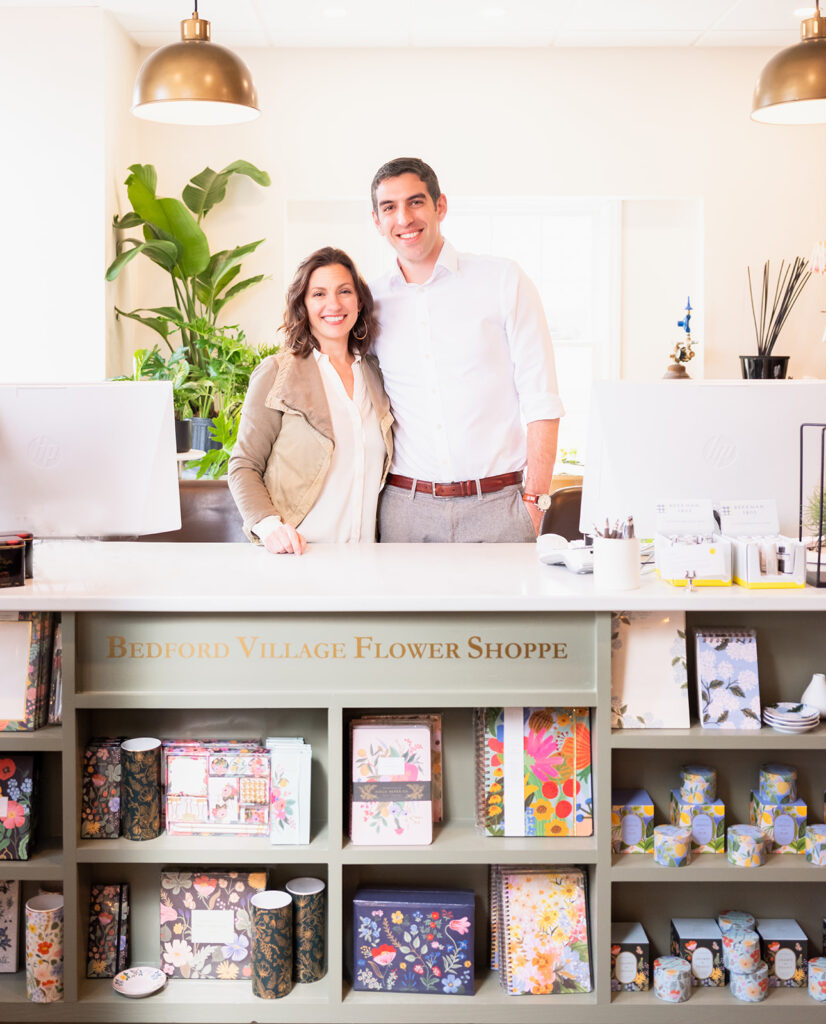 Lauren and Anthony Chillemi at Bedford Village Flower Shoppe