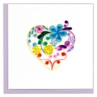 Hand Crafted Quilling card +$12.00