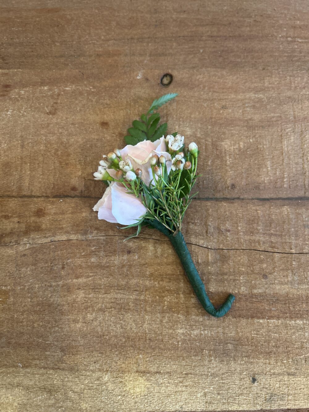 Soft Pink Boutonniere Prom by Bedford Village Flower Shoppe